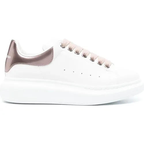 Weiße Sneakers mit Oversized Sohle , Damen, Größe: 39 EU - alexander mcqueen - Modalova