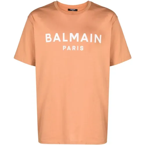 Printed t-shirt , male, Sizes: 2XL, M, L - Balmain - Modalova