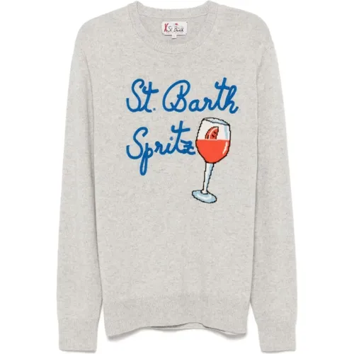 Grauer Strickpullover - MC2 Saint Barth - Modalova