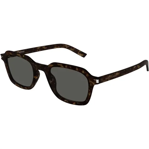 Slim 002 Sonnenbrille aus Havanna-Acetat - Saint Laurent - Modalova