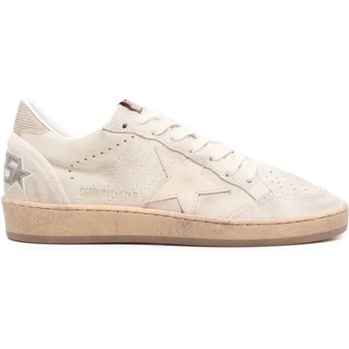 Sneakers with Gold Glitter , female, Sizes: 7 UK - Golden Goose - Modalova