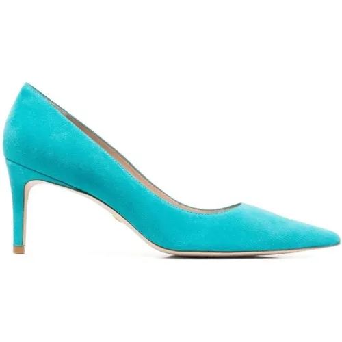 Blaue Casual Niedrige Absätze Pumps - Stuart Weitzman - Modalova