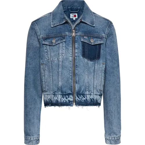 Vintage Denim Jacket Ss24 , female, Sizes: 2XS, M, S, XS - Tommy Jeans - Modalova