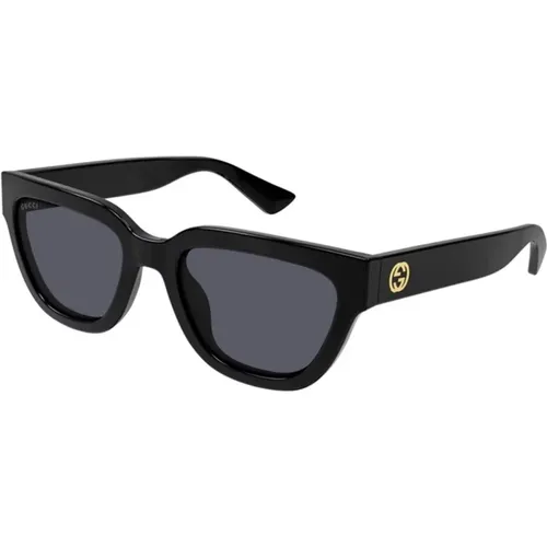 Schwarze Graue Sonnenbrille Gg1578S 001 - Gucci - Modalova