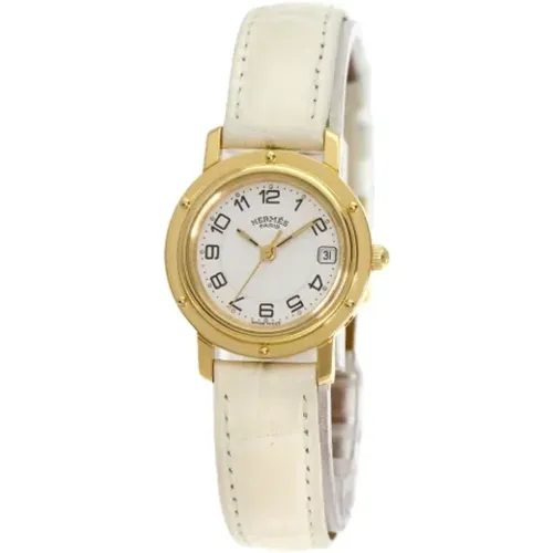 Pre-owned Yellow Gold watches , female, Sizes: ONE SIZE - Hermès Vintage - Modalova