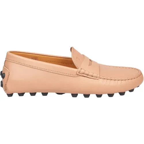 Rosa Loafer Schuhe mit Gummistollen , Damen, Größe: 36 EU - TOD'S - Modalova
