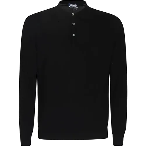 Fine Knit Polo Sweatshirt , male, Sizes: L, 3XL, M, 2XL, XL - Drumohr - Modalova