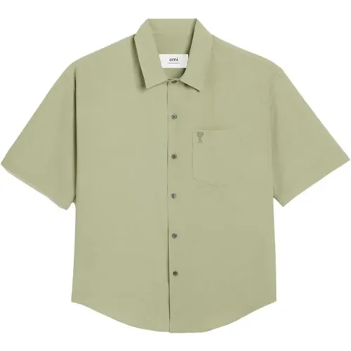 Short Sleeve Shirts , male, Sizes: S, M, XL, L - Ami Paris - Modalova