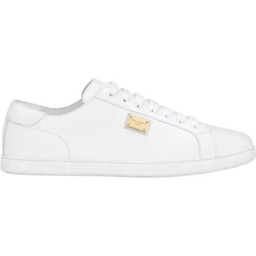 Weiße Sneaker für Herren , Herren, Größe: 44 EU - Dolce & Gabbana - Modalova