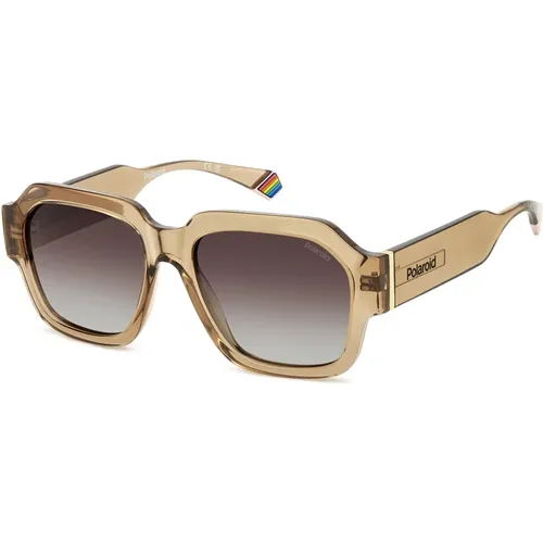 Havana Sunglasses Brown Shaded Polarized , unisex, Sizes: 54 MM - Polaroid - Modalova