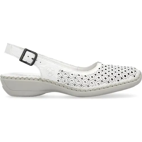 Flat Sandals for Women , female, Sizes: 5 UK, 7 UK, 6 UK, 8 UK - Rieker - Modalova