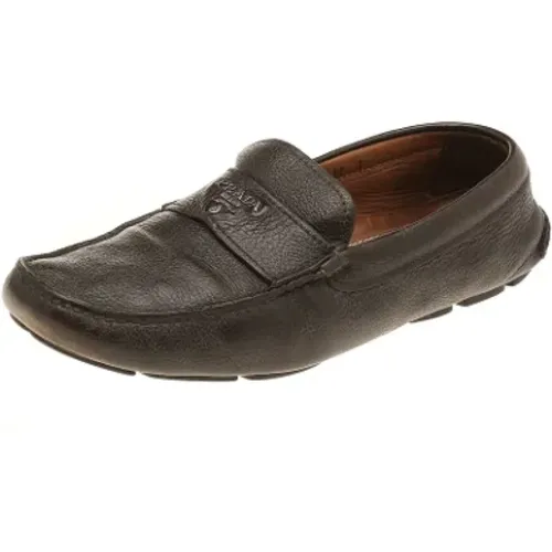 Pre-owned Leather flats , female, Sizes: 8 UK - Prada Vintage - Modalova