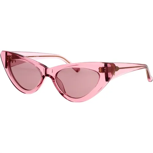 Linda Farrow Dora Sunglasses , female, Sizes: 54 MM - The Attico - Modalova