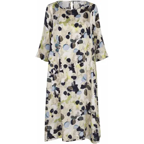 Printed Dress with 3/4 Sleeves , female, Sizes: XL, L, 2XL, M, S, XS - Masai - Modalova