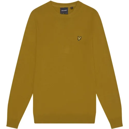 Merino Crew Neck Jumper , Herren, Größe: S - Lyle & Scott - Modalova