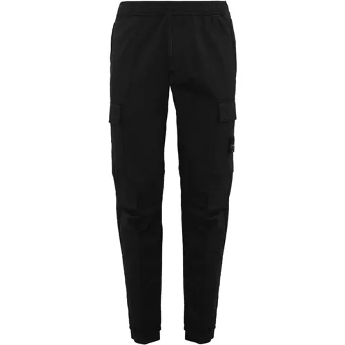 Cargo Trousers Wool Cotton , male, Sizes: W34, W33 - Stone Island - Modalova