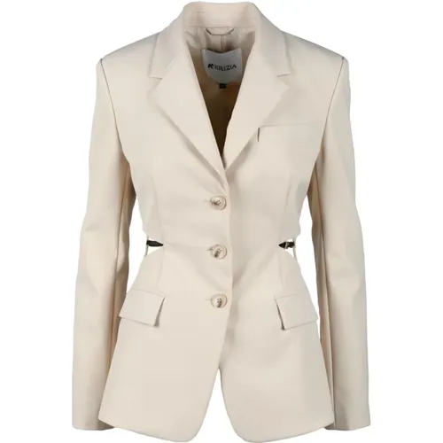 Elegante Jacke mit Stretch-Material - Krizia - Modalova