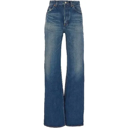 Klassische Denim 5-Pocket Jeans , Damen, Größe: W27 - Saint Laurent - Modalova