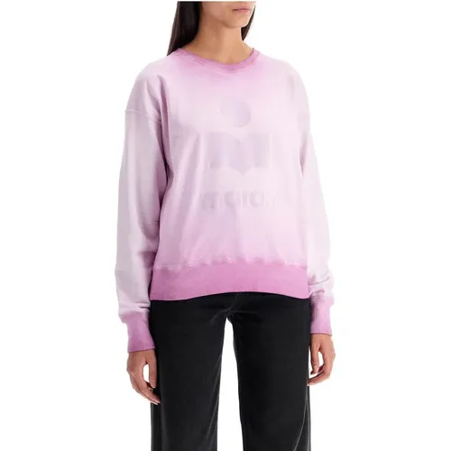 Washed Effect Sweatshirt with Logo , female, Sizes: 2XS - Isabel Marant Étoile - Modalova