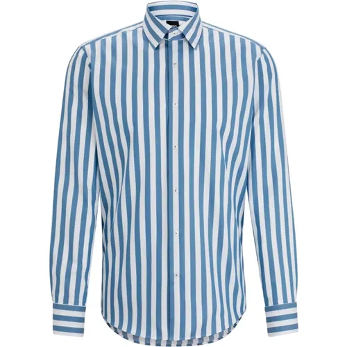 Versatile Striped Shirt , male, Sizes: 4XL, M, 3XL - Boss - Modalova