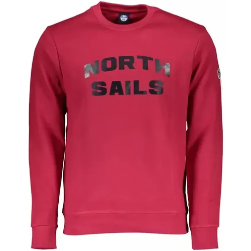 Chic Pink Printed Sweatshirt , male, Sizes: XL, 2XL, L, S, M - North Sails - Modalova