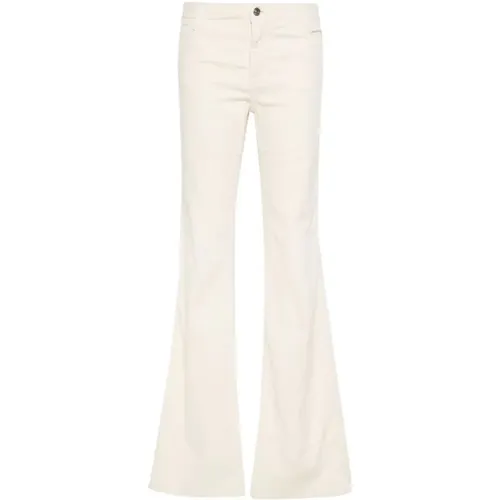 Elegant Bootcut Trousers , female, Sizes: XS, 2XS, S - Ermanno Scervino - Modalova