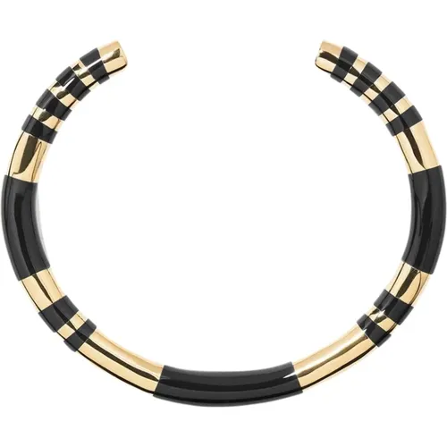 Positano resin and gold plated bangle bracelet , female, Sizes: ONE SIZE - Aurélie Bidermann - Modalova