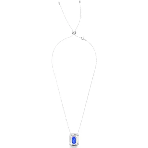 Chroma Oktagon-Schliff Blaue Halskette - Swarovski - Modalova