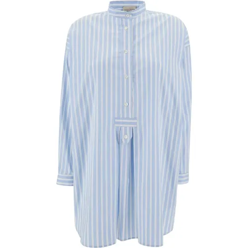 Molly Striped Shirt Dress , female, Sizes: M - Semicouture - Modalova