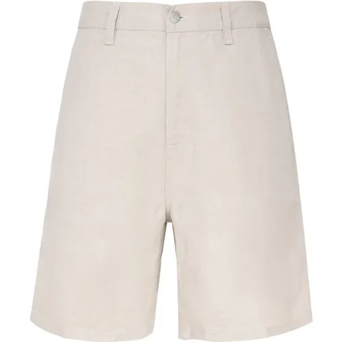 Blend Cotton Shorts Zip Closure , male, Sizes: S, L - Carhartt WIP - Modalova