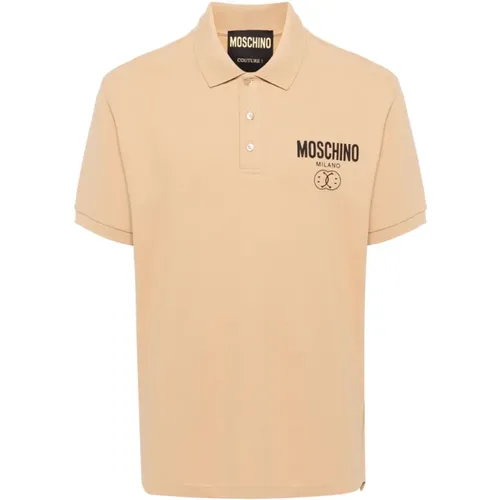 Polo-Shirt mit Logo-Print , Herren, Größe: 3XL - Moschino - Modalova
