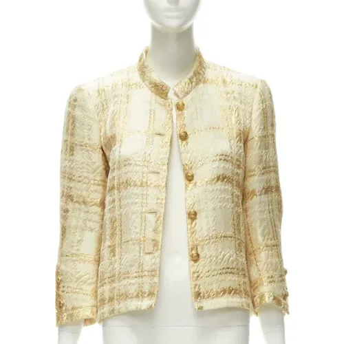 Pre-owned Silk outerwear , female, Sizes: L - Chanel Vintage - Modalova