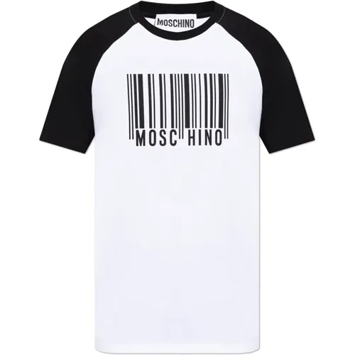 T-Shirt mit Logo , Herren, Größe: L - Moschino - Modalova