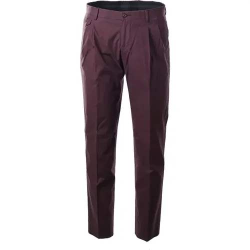 Mens Trousers with Belt Loops and Pockets , male, Sizes: 2XL, S - Dolce & Gabbana - Modalova