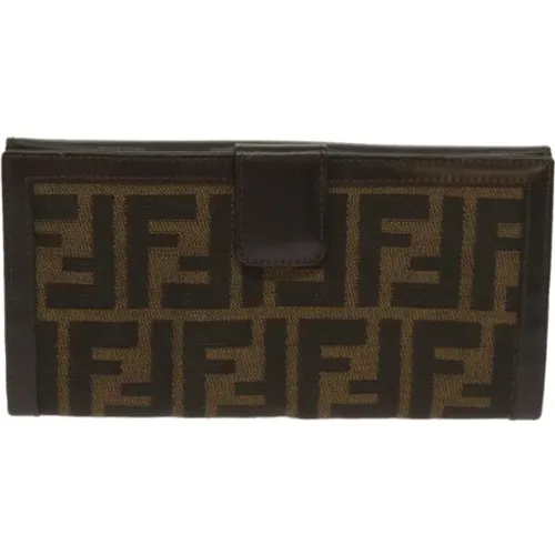 Pre-owned Canvas wallets , female, Sizes: ONE SIZE - Fendi Vintage - Modalova