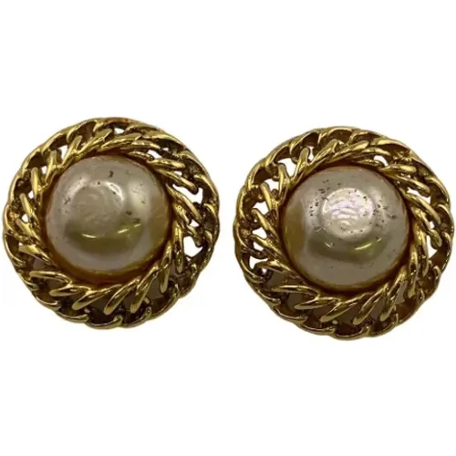 Pre-owned Metal earrings , female, Sizes: ONE SIZE - Chanel Vintage - Modalova