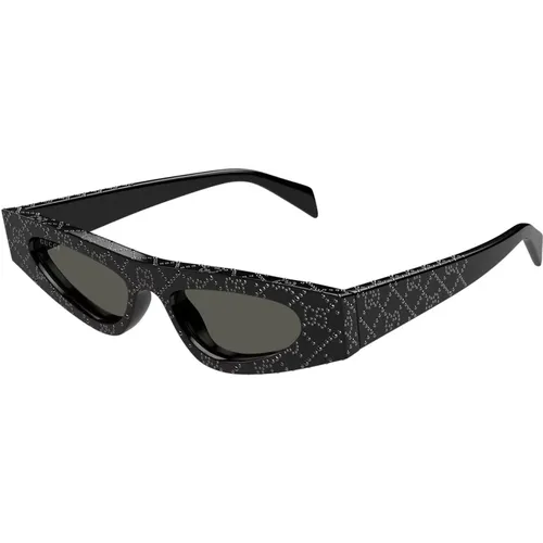 Strass-studded sunglasses with grey lenses , female, Sizes: 51 MM - Gucci - Modalova