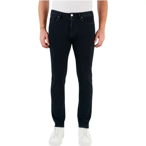 Dunkle Slim Fit Jeans , Herren, Größe: W34 - Emporio Armani - Modalova