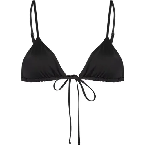 Schwarzer Beachwear mit Doppellagigem Dreieckscup - Frankies Bikinis - Modalova