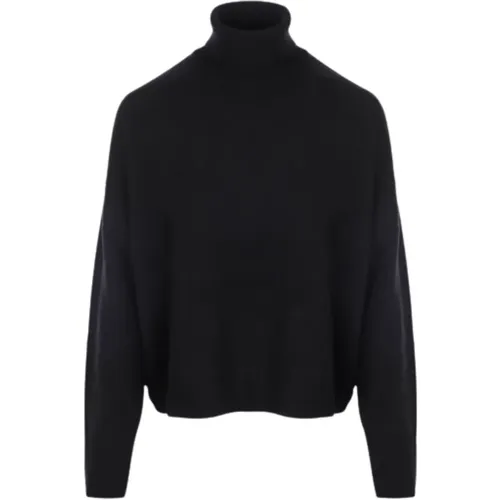 Schwarzer Pullover , Damen, Größe: L - closed - Modalova