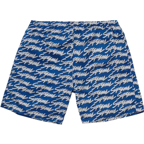 Street Logo Water Shorts Limited Edition , male, Sizes: L - Supreme - Modalova