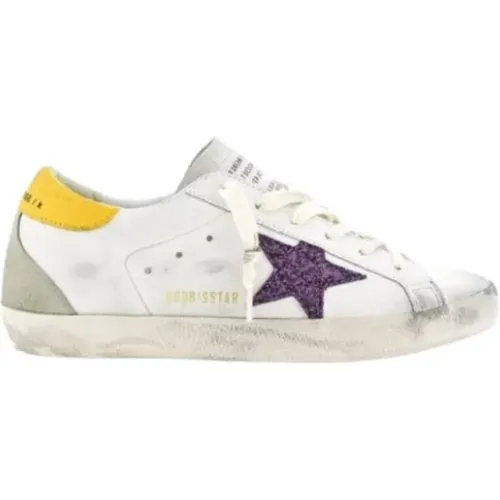 Super-Star Bio-Based Glitter Sneakers - Golden Goose - Modalova