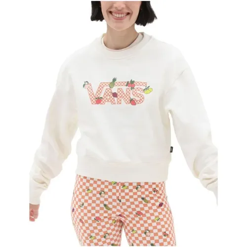 Cozy Crop Fruit Checkerboard Sweater , female, Sizes: S - Vans - Modalova