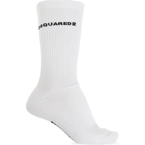 Socken mit Logo , Herren, Größe: XL - Dsquared2 - Modalova