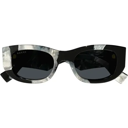 Linea Lettering Large Sunglasses , female, Sizes: 51 MM - Gucci - Modalova