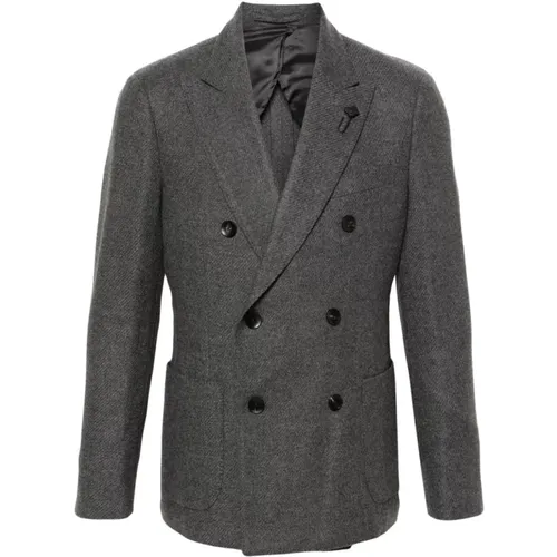 Grey Jackets for Men , male, Sizes: L - Lardini - Modalova