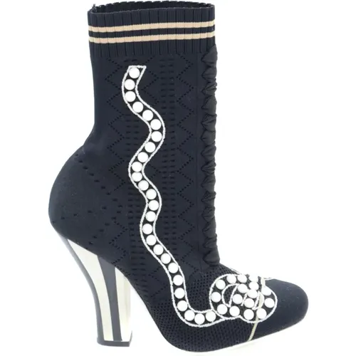 Heeled Boots - Style 8T6514A15Pf1120 , female, Sizes: 2 1/2 UK - Fendi - Modalova