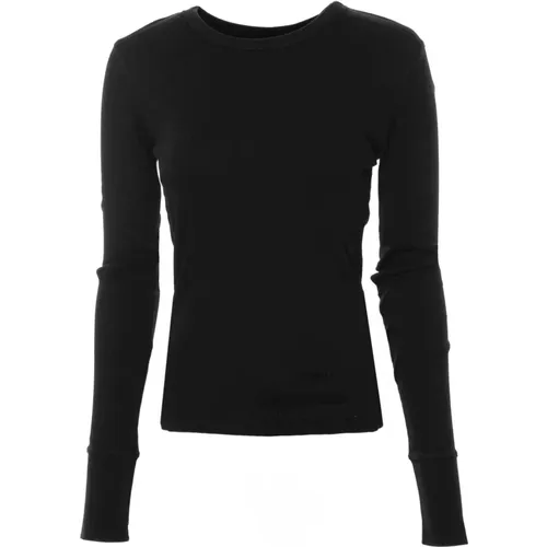 Geripptes Langarmshirt , Damen, Größe: L - drykorn - Modalova