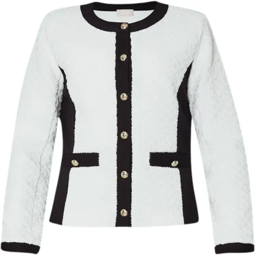 Jersey Jacket with Jewel Buttons , female, Sizes: M - Liu Jo - Modalova