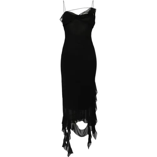 Ruffle Strap Party Dress , female, Sizes: M - Acne Studios - Modalova